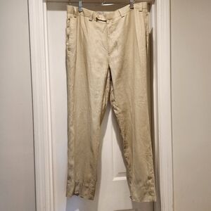 Calvin Klein Men’s Linen Pants Size 36R – Lightweight Summer Trousers
